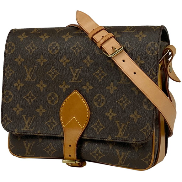 Louis Vuitton Handbags - Louis Vuitton Cartouchiere Crossbody Shoulder Bag Monogram Brown